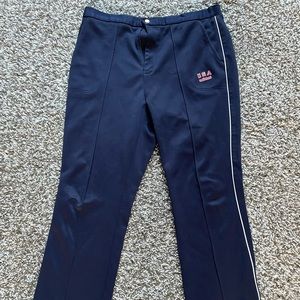 Team USA Olympic Adidas Sweatpants Joggers Blue Medium